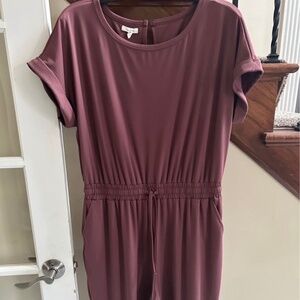 Maurices dusty rose jumpsuit size L comfy